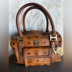 Vintage Mcm Visetos Boston bag